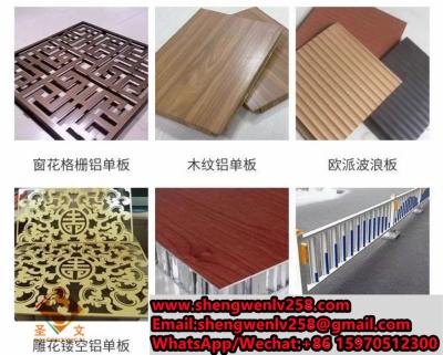 Cina Building Material Wallpaper Aluminum Facade Perforated Wall Panel in vendita