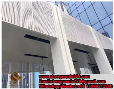 China Exterior Wall Decoration Material Aluminum Perforated Wall Panel for Project for sale