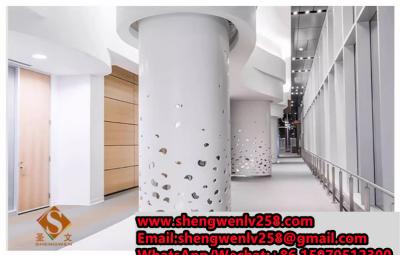 China CNC Cut Perforated Metal Column Cover Cladding Panel for Station Project for sale