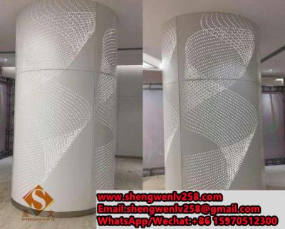 Cina Architectural Cladding System Aluminum Facade Board Perforated Wall Panel Sample Customization in vendita