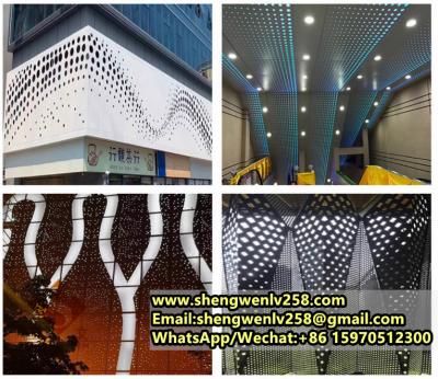 Cina Custom Aluminum Venner for Building Exterior Curtain Wall Facade Panel in vendita