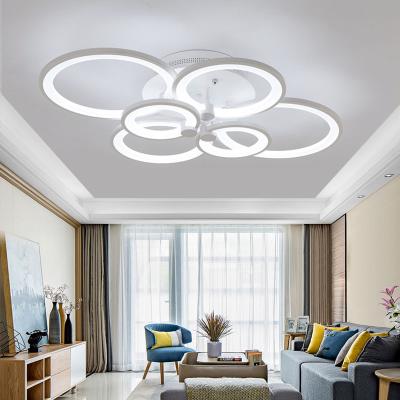 China Modern Round Shape Outdoor Mounted Aluminum Acrylic Lamp Led Ceiling Light Hotel Living Room Ceiling Lamp Lights for sale