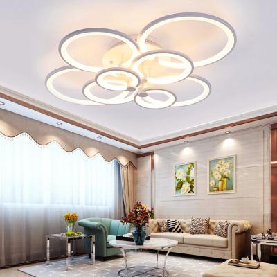 China Outdoor Mounted Simple Led Round Ceiling Light For Living Room Restaurant Ceiling Lamp Aluminum Acrylic Light for sale