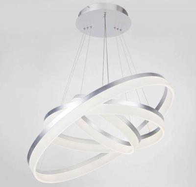 China Modern Simple Decorative Chandelier Lighting Fixture Dining Room Balcony Modern Led Circle Pendant Light for sale