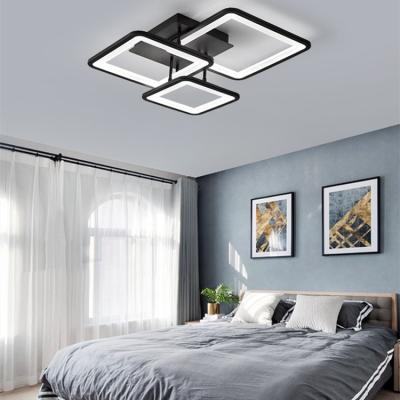 China Modern hot sale indoor led lighting geometric led ceiling lamps surface to install acrylic lamparas de techo ceiling lamp for sale