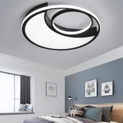 China Surface Mounted Creative Simple Led Ceiling Light Fancy Led Lights For Bedroom Lamp Remote Control Ceiling Lamp for sale