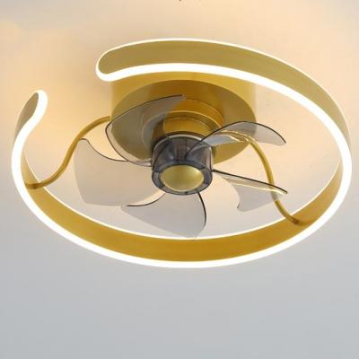 China Simple Modern Nordic Decorative Air Fan Ceiling Light Ceiling Fan Light For Bedroom Lamps for sale