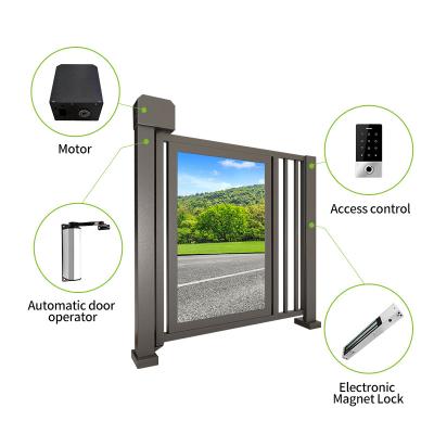 China Modern cost effective advertising door that operate safely around the clock with precision brush motor for factory walkway and community for sale