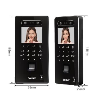 China Built-in Camera Access Control Smart Card System Password Fingerprint Face Recognition Time Attendance Machine for sale