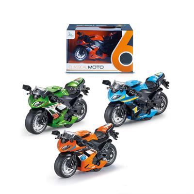 China Diecast Toy Baby Alloy Toys Pull Back Motorcycle Model Diecast 1:14 For Girls for sale