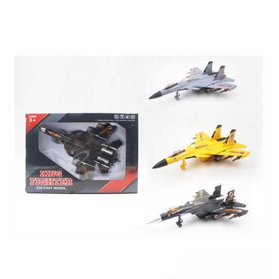 China Diecast Toy High Quality Die Cast Pull Back Airplane With Sound And Light for sale