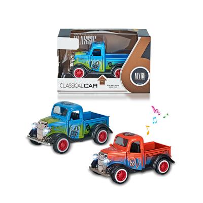 China 1:36 Simulation Model Educational Pull Back Mini Truck Toys Graffiti Diecast Model Cars for sale