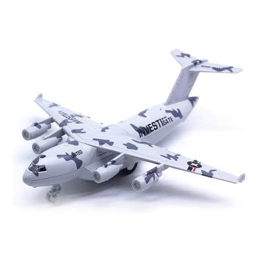 China Pull Back Aircraft Diecast Alloy Conveyor Airplane Model Toy Light And Sound For Kids for sale