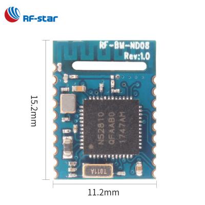 China Nordic lights and toys module nrf52810 ble 5 module low power consumption smart remote control RF-BM-ND08C small size module with ANT half-hole interface for sale