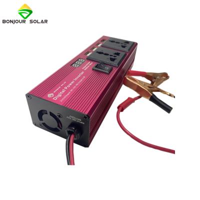 China Portable home or car power inverter 12v 220v 200w 500w 2000w modified sine wave inverter with USB port car charger adapter for sale