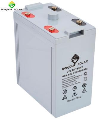 China Maintenance Free Sealed Solar Gel Battery 2v 300ah Deep Cycle Battery Solar Power Storage Systems For Solar / Telecom System for sale