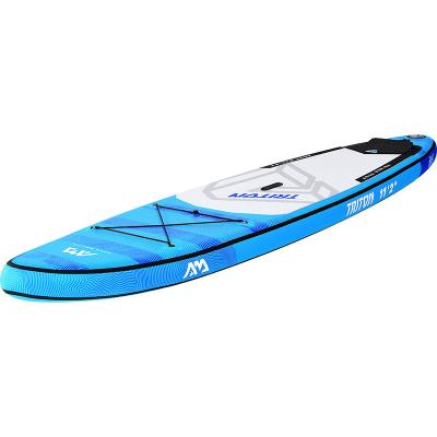 China Blue PVC 3 Fin 340*81*15cm All Round Inflatable SUP for sale