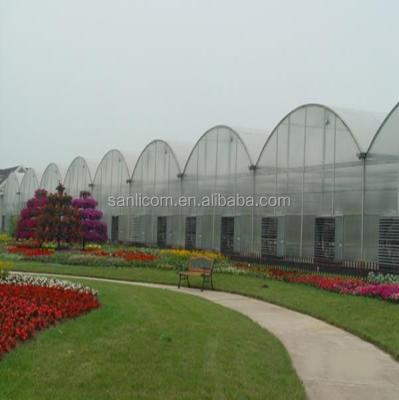 China Easily Assembled Multi Span Poly Film Tunnel Greenhouse for sale