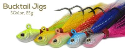 China High quality Bucktail jigs CFF002 25g 1oz 6 color China wholesale Fishing lures Flipping Jigs,Bass Jig,Walleye Jig Bass for sale