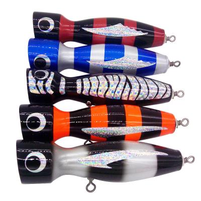 China Popular woode lure--CHWGT15 wood material wooden bait pencil lure trolling lure for sale