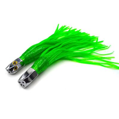 China CHOCT4 CHOCT4 Copper head trolling lure PVC skirts big game 21cm fishing lure squid/octupus fishing bait for sale