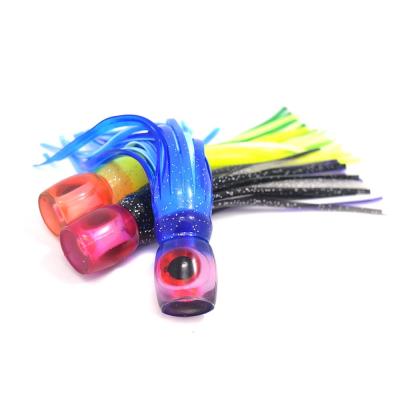 China Small size soft head octopus skirt bait sea trolling fishing lure salt water lures 6.5 inch 33g for sale