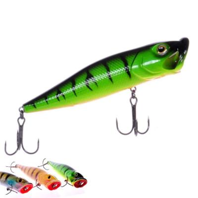 China wholesale fishing tackle minnow hard plastic fishing lure Popper 125mm 40g for sale