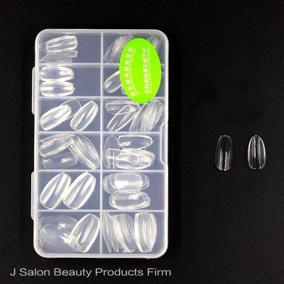 China 120pcs/box Ballet French Nail Art Korea ABS French False Nails Half French/Full White Nail Tips Nail Decoration for sale