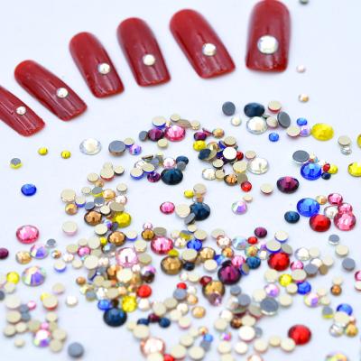 China 6 Grid Rhinestones/Pack Hot Nail Art Designs Nail Art Supplies Rhinestone Nail Factory Sale In Low Price for sale