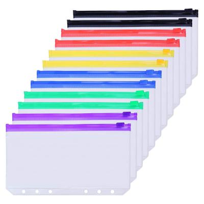 China Gift\Business\Waterproof Multicolor Loose-leaf Zipper Folders Office A6 Size For 6-Ring Binder Notebooks for sale