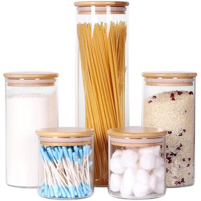 China Viable Glass Nuts Canister Coffee Storage Jar Airtight Food Storage Canister With Lid for sale