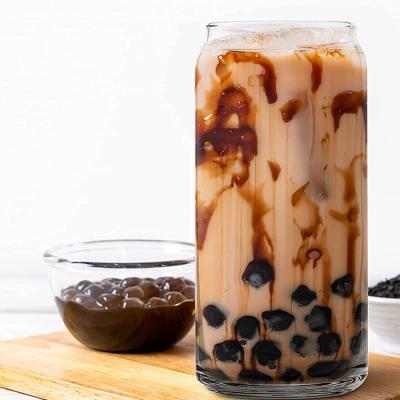 China Latte Glass Coffee Mug Juice Milk Tea Viable Iced Borosilicate Glasses High Coke Shape Mugs for sale