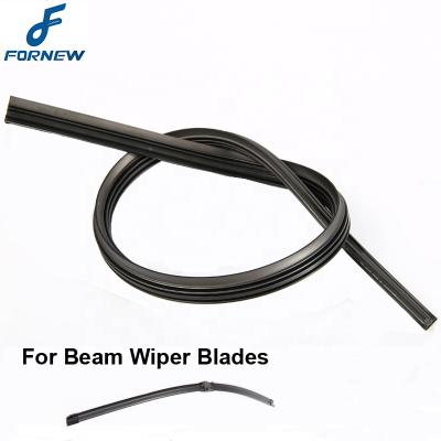 China Natural Rubber 6mm Natural Rubber Wiper Blade Refill Rubber Strip For Flat Type Boneless Beam Wiper Blades for sale