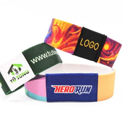 China Wholesale eco-friendly polyester soft elastic wristband fancy elastic wrist band for sale for sale