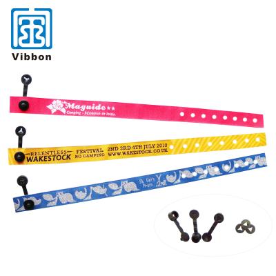 China Old China Use Slide Lock Wristband Cloth Festival Wristband For Events Music Party for sale