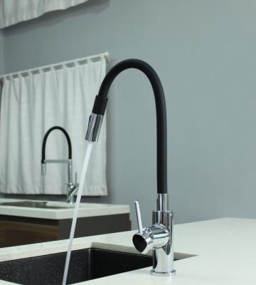 China Good Quality Modern Faucets Pull Down Faucet Silicone Sanitair Flexible Tubing Kitchen Faucet Neck Mixer Cozinha for sale