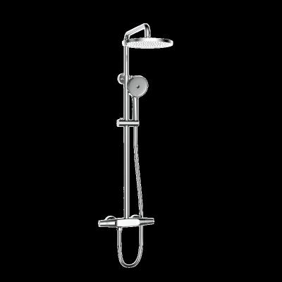 China 2021 Modern New Design Slide Bar Bathroom Brass Shower Set 304 Stainless Steel Hot And Cold Shower Faucet Set for sale