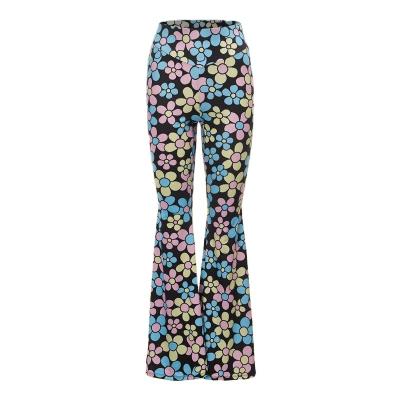 China #Mingyang# QUICK DRY floral print flared leg pants for sale