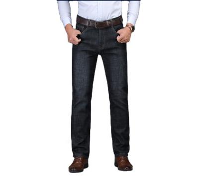 China New style QUICK DRY denim fabric interior with woolen stretch slim fit men's denim pants jeans wholesale China ready to ship to worldwide for sale