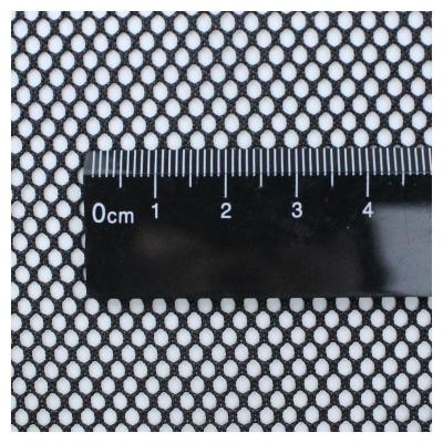 China Guaranteed Tear-Resistant Fine Holes Knit Warp Knitted Hexagon Black 100% Polyester Mesh Fabric For Bag net for sale