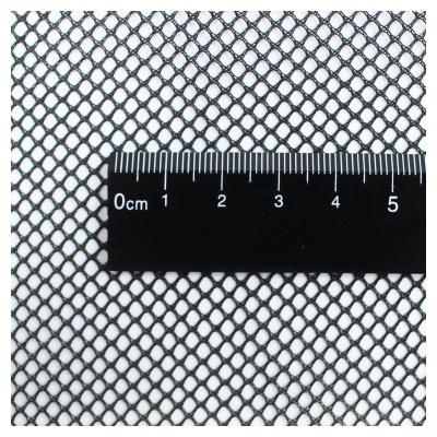 China Free Sample Tear-Resistant Wrinkle Resistant Black Mesh 100% Polyester Netting Fabric For Clothing for sale