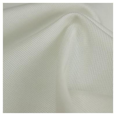 China Wrinkle Resistant Soft Abrasion Resistant Fabric Knit 100% Ivory Nylon Net Mesh Tricot Fabric For Knitting Garment for sale