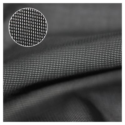 China Stretch Guaranteed Stretch Tear Resistant Black Knit Mesh Polyester Spandex Fabric For Dress for sale