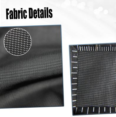 China Free Sample Fine Stretch Wicking Holes Knit Black Polyester Spandex Fabric For Dress for sale