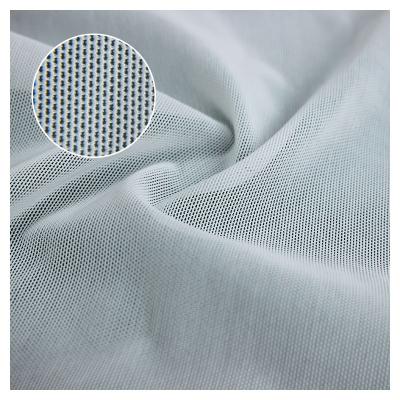 China High Quality Stretch 4.2 Fine Holes Mesh Tulle Bolt Mesh Nylon Spandex Breathable Net Fabric For Swimsuit for sale