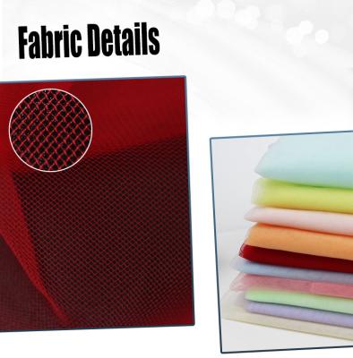 China Wrinkle Resistant High Quality Soft Anti Static Rhombus Net Nylon Mesh 100% Tulle Fabric For Dance Skirt for sale