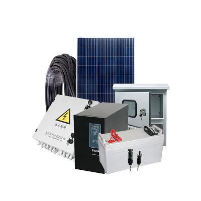 China Industrial Home Commercial Other 5kw Off Grid Solar Power System Off Grid Type 5000w Mini Solar System Price Home Use Solar Power System For Prefab Houses for sale