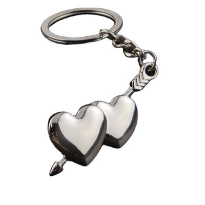 China Fashion outdoor creative classic bag promotion metal accessory key ring couples gift puzzle heart key chain for sale