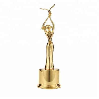 China Fancy Women Angel Dance Metal Gold Color Trophies from Europe for sale