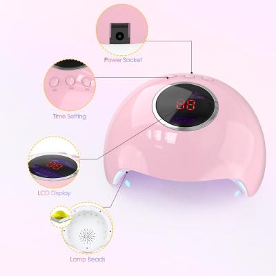 China Portable Nail Dryer UV Dryer BSCI Mini Nail LED Lamp 12LED UV Lamp For Quick Nail Gel Dryer Manicure Tool for sale